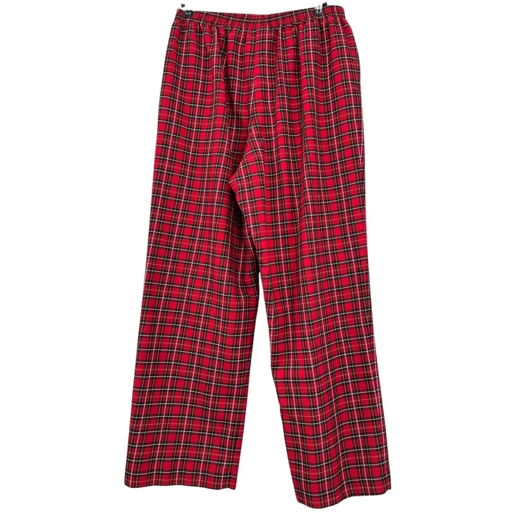 ALFRED DUNNER Tartan Plaid Pants High-Rise Ankle Length Wide Leg Size 12 VTG - Picture 2 of 8